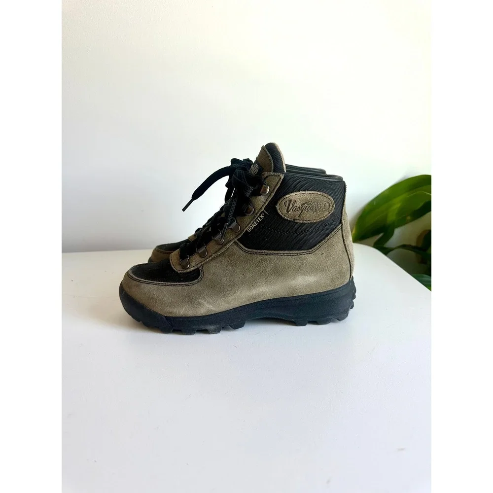 Vasque‎ 7122M Mens Hiking Boots Olive Green Suede Lace Up Size 7.5M EU 40